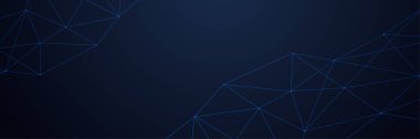 Soyut koyu mavi modern fütürist bilim teknolojisi yüksek teknoloji soyut koyu mavi renkli tasarım afişi. Vektör soyut grafik tasarım sancak deseni arkaplan ağ şablonu.