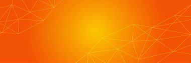 Modern minimal turuncu fütüristik teknoloji bilim arkaplan tasarımı. Soyut turuncu pankart vektör illüstrasyonu. Sarı turuncu vektör soyut grafik tasarımı. Sancak Deseni arkaplan şablonu.