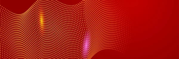 Futuristische Technologie Digitale Abstrakte Rote Bunte Design Banner Abstrakter Roter — Stockvektor