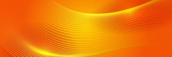 Modernes Minimalistisches Futuristisches Technologie Hintergrunddesign Orange Abstrakte Orangefarbene Bannervektorillustration Gelb — Stockvektor