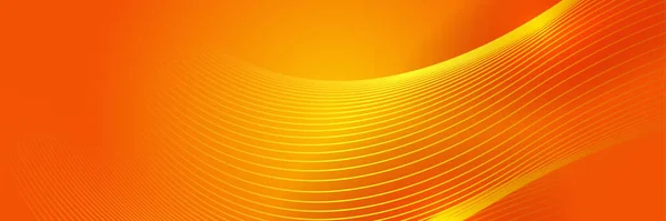 Modernes Minimalistisches Futuristisches Technologie Hintergrunddesign Orange Abstrakte Orangefarbene Bannervektorillustration Gelb — Stockvektor