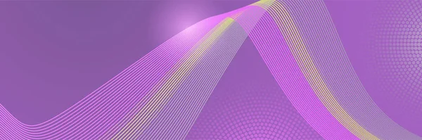 Фиолетовый Розовый Фон Баннера Технологии — стоковый вектор