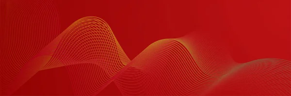 Banner Diseño Colorido Abstracto Digital Tecnología Futurista Fondo Banner Rojo — Archivo Imágenes Vectoriales