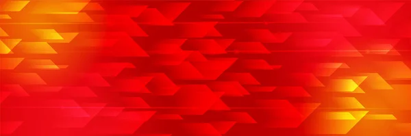 Abstract Red Futuristic Technology Network Science Tech Banner Background Vector —  Vetores de Stock