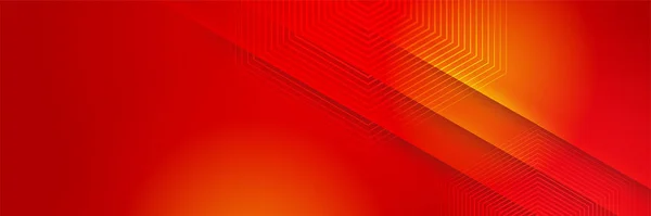 Fondo Abstracto Banner Alta Tecnología Ciencia Red Tecnología Futurista Roja — Vector de stock