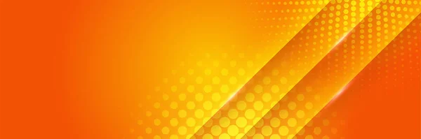 モダンなカラフルなバナーテンプレート 黄色とオレンジのバナーデザイン 未来的な技術科学の背景デザインです 黄色のオレンジベクトル抽象グラフィックデザイン バナーパターン背景テンプレート — ストックベクタ