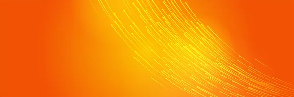 Современный Красочный Шаблон Баннера Желтый Оранжевый Дизайн Баннера Футуристические Технологии — стоковый вектор