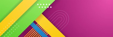 Renkli soyut arka plan. Dinamik dokulu geometrik element. Modern gradyan ışık vektörü çizimi. Vektör soyut grafik tasarım pankart şablonu.