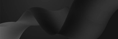 Black abstract banner background