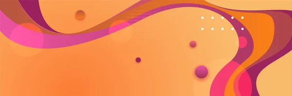 Fondo Banner Abstracto Naranja — Vector de stock