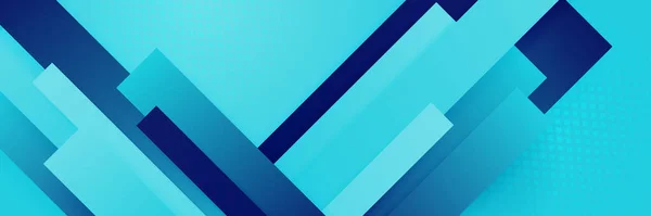 Blauer Abstrakter Banner Hintergrund — Stockvektor
