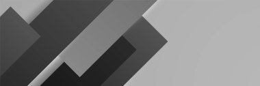 Black abstract banner background