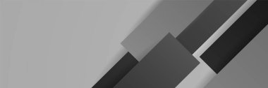 Black abstract banner background
