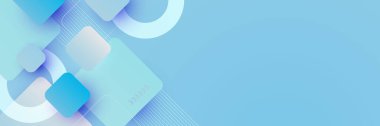 Açık mavi soyut afiş arkaplanı