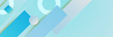 Açık mavi soyut afiş arkaplanı