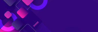Koyu mor ve pembe soyut afiş arkaplanı