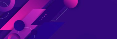 Koyu mor ve pembe soyut afiş arkaplanı