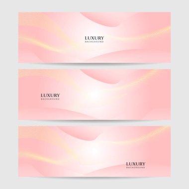 Modern açık pembe ve altın soyut arka plan. Soyut geometrik şekil, sunum tasarımı için ışık ve gölge katmanlı pembe altın arkaplan.