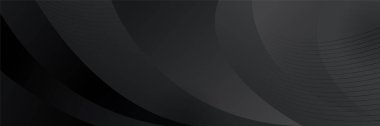Black abstract banner background