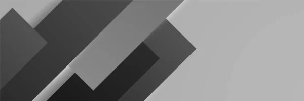 Black Abstract Banner Background — 图库矢量图片