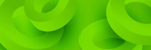 Abstrato Verde Colorido Banner Fundo Gradiente Dinâmico Vibrante Vetor Geométrico — Vetor de Stock