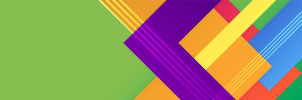 Abstract colorful banner background. Gradient dynamic vibrant geometric vector abstract graphic design banner pattern background template web landing page.