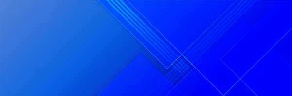 Modrý Banner Abstraktní Pozadí — Stockový vektor