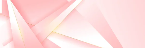 Moderne Helle Rosa Und Goldene Abstrakte Hintergrund Abstrakte Geometrische Form — Stockvektor