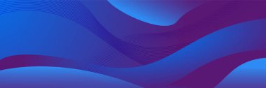 Mavi ve mor soyut afiş arkaplanı