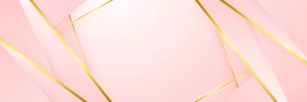 Moderne Licht Roze Goud Abstracte Achtergrond Abstract Geometrische Vorm Roze — Stockvector