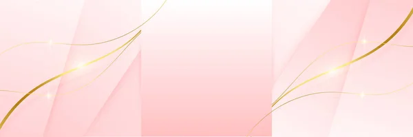 Moderne Licht Roze Goud Abstracte Achtergrond Abstract Geometrische Vorm Roze — Stockvector