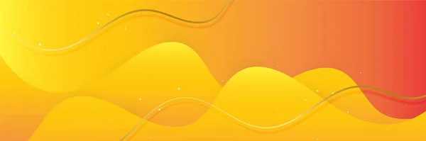 オレンジ抽象バナーの背景 — ストックベクタ