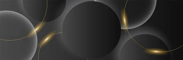 Чёрный Золотой Абстрактный Фон — стоковый вектор