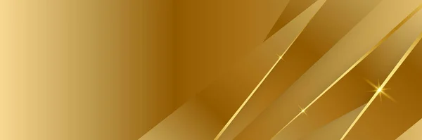 Abstrato Banner Ouro Fundo — Vetor de Stock