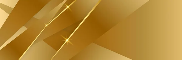 Abstrato Banner Ouro Fundo — Vetor de Stock