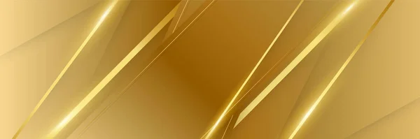Abstract Gouden Banner Achtergrond — Stockvector