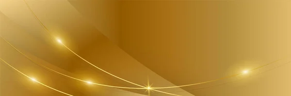 Abstract Guld Banner Bakgrund — Stock vektor