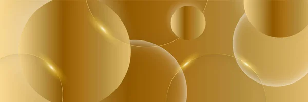 Abstract Gouden Banner Achtergrond — Stockvector