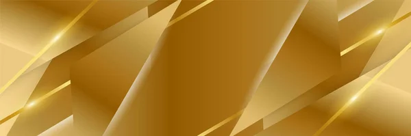 Abstrato Banner Ouro Fundo — Vetor de Stock