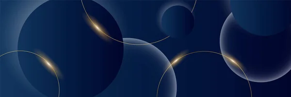 Fond Bannière Abstrait Bleu — Image vectorielle