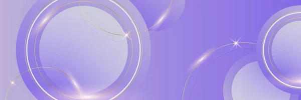 紫色のアブストラクトバナー背景 — ストックベクタ