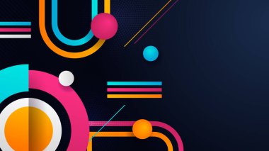 Asgari mavi turuncu renkli soyut modern arka plan tasarımı. Poster tasarımı, web üzerinde şablon, arkaplan, afiş, broşür, web sitesi, broşür, broşür, broşür, iniş sayfası, sunum, sertifika ve webinar