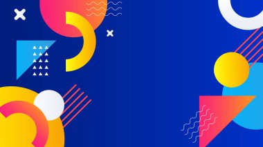 Asgari mavi siyah 3d renkli soyut modern arka plan tasarımı. Poster, web şablonu, arkaplan, afiş, broşür, web sitesi, broşür, broşür, iniş sayfası, sunum, sertifika ve webinar için tasarım