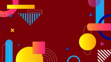 Koyu turuncu kırmızı beyaz soyut arkaplan geometri parlaklığı ve sunum tasarımı için katman element vektörü. İş dünyası, şirket, kurum, parti, şenlik, seminer ve görüşmeler için uygun