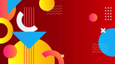 Soyut turuncu, kırmızı, beyaz, renkli arka plan. Vektör soyut grafik tasarım sancak deseni sunum arkaplan şablonu.