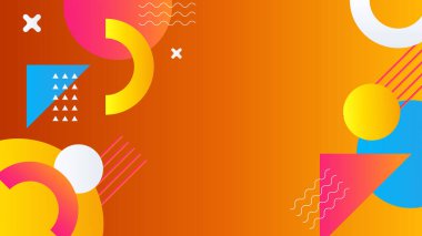 Koyu turuncu kırmızı beyaz soyut arkaplan geometri parlaklığı ve sunum tasarımı için katman element vektörü. İş dünyası, şirket, kurum, parti, şenlik, seminer ve görüşmeler için uygun