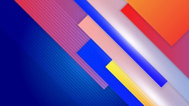 Geometrik şekilli soyut arkaplan. Vektör soyut grafik tasarım pankart şablonu.