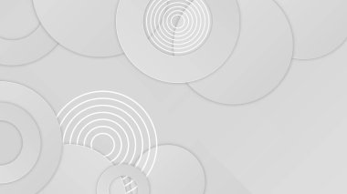 Asgari geometrik beyaz ışık arkaplanı soyut tasarımı