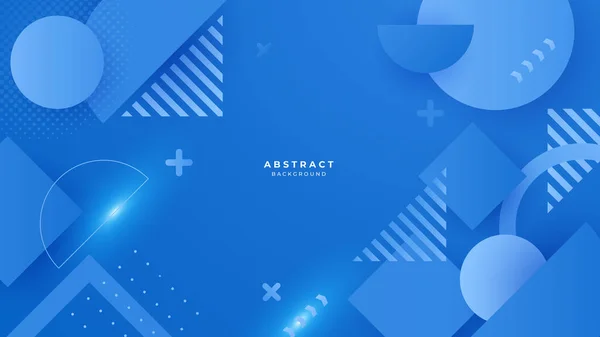 Fundo Azul Abstrato Com Conceito Design Apresentação Negócios Simples Minimalista —  Vetores de Stock