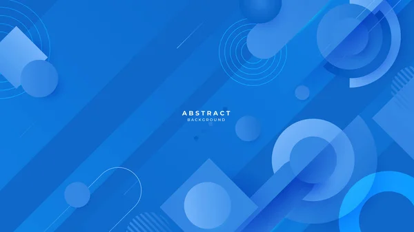 Fond Bleu Abstrait Avec Minimaliste Simple Concept Conception Présentation Entreprise — Image vectorielle